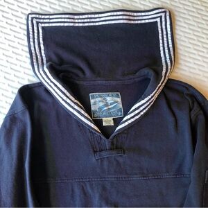 Sailor shirt from Pussers Rum bar in Tortola.